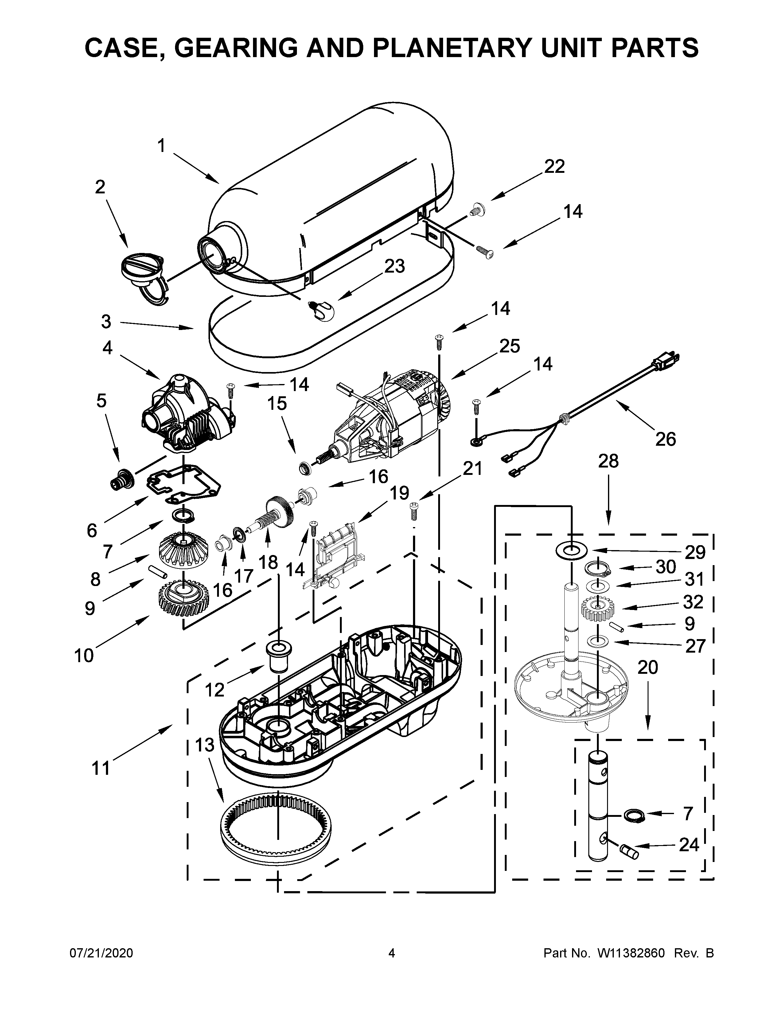 Parts and plans for Whirlpool Small Appliance, Stand Mixer, 5 Qt model:  KP25M0XBM5 at Midbec