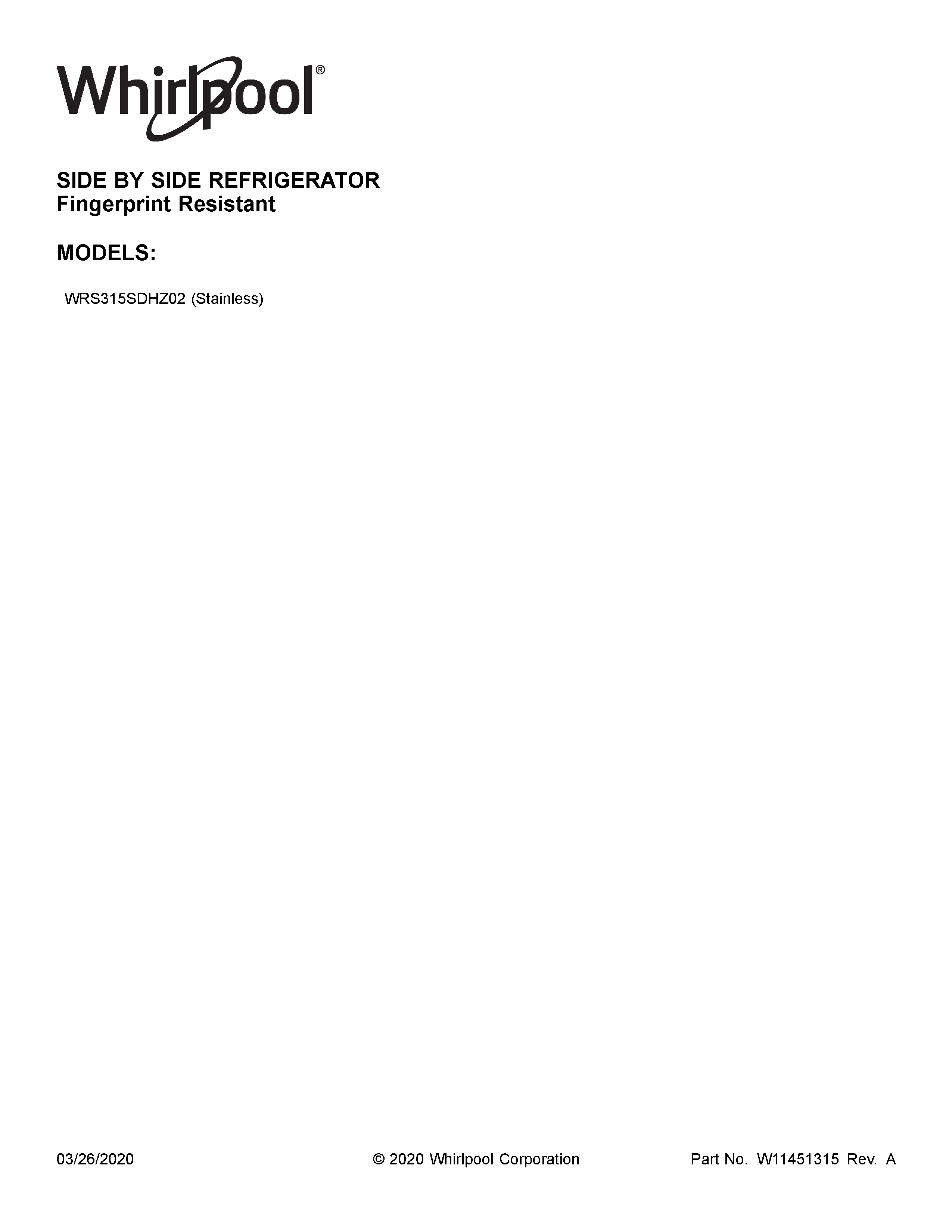 WRS315SDHZ02