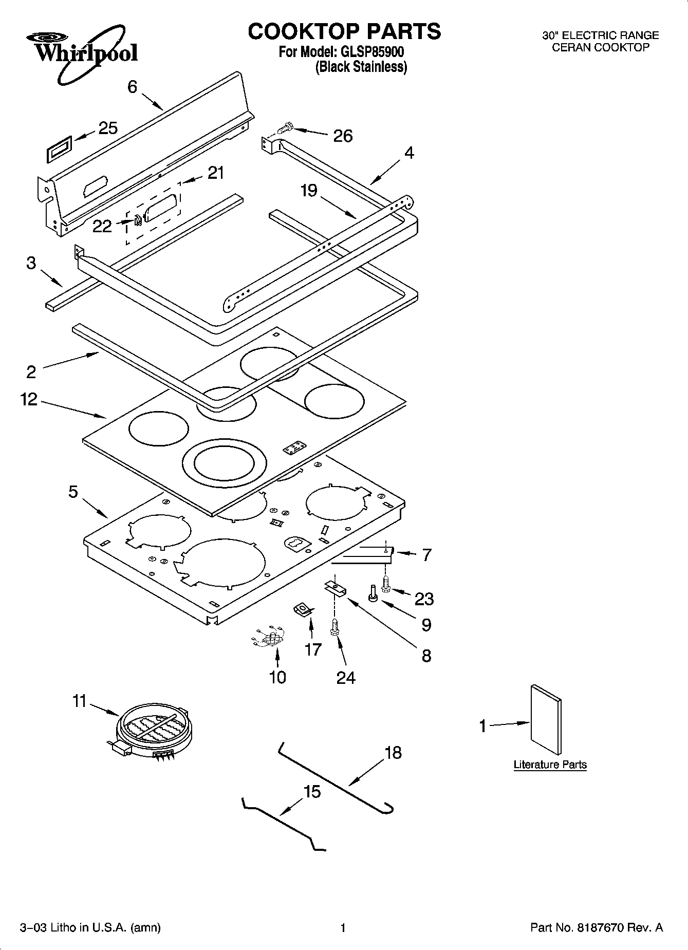 Whirlpool Gas Stove Parts Diagram