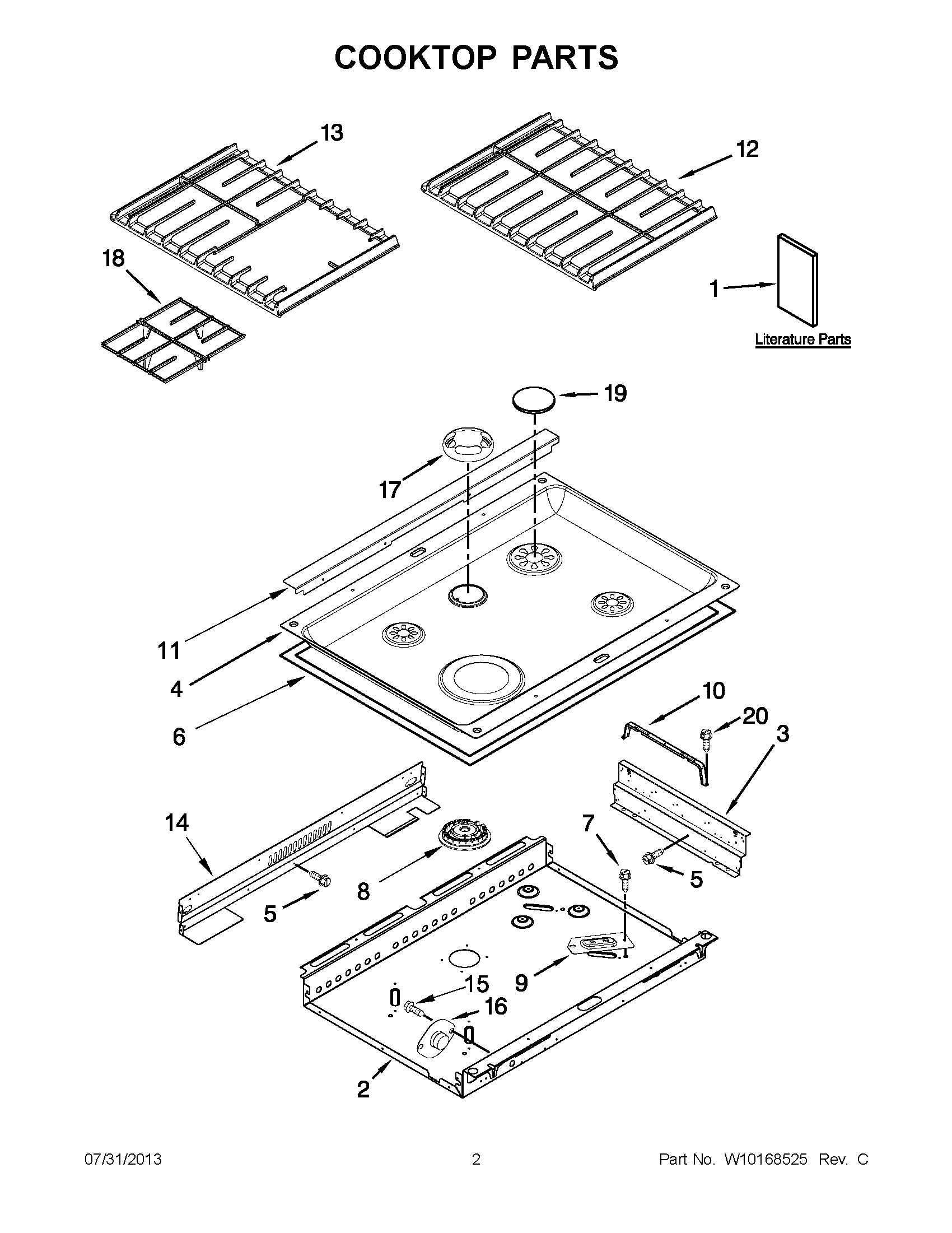 Parts and plans for Whirlpool 30" Freestanding Gas Oven Convection