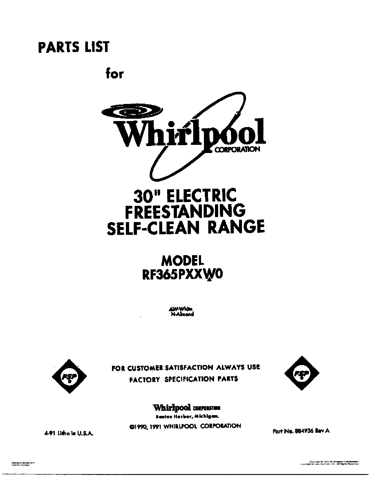 RF365PXXW0