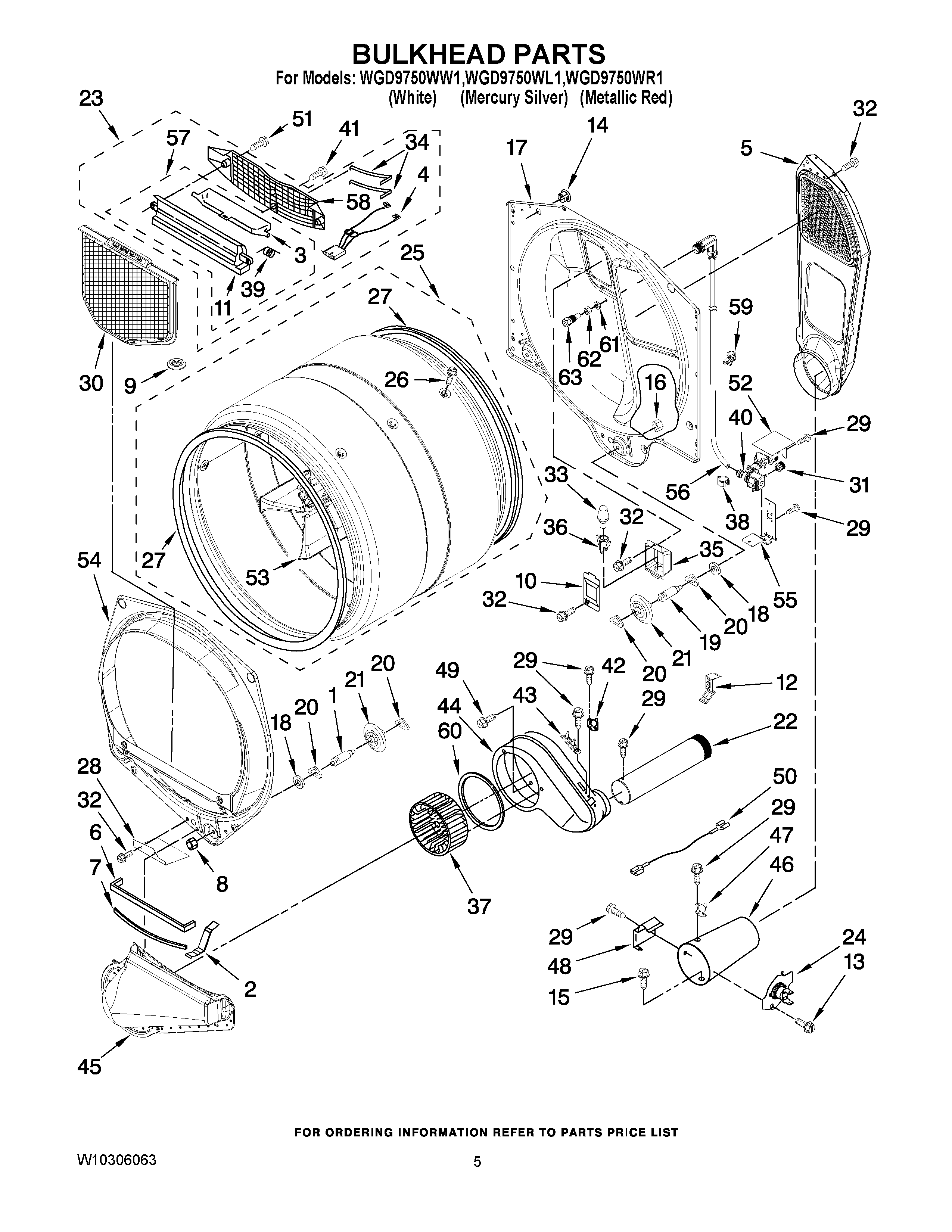 Parts and plans for Whirlpool 27